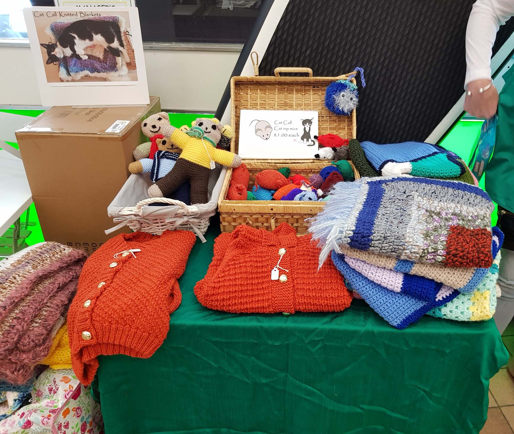 Cat Call handmade knitted goods sale