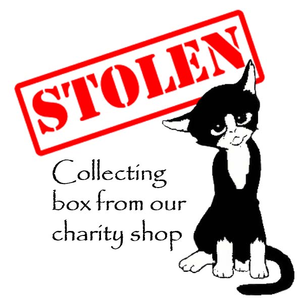 Stolen from Cat Call charity shop