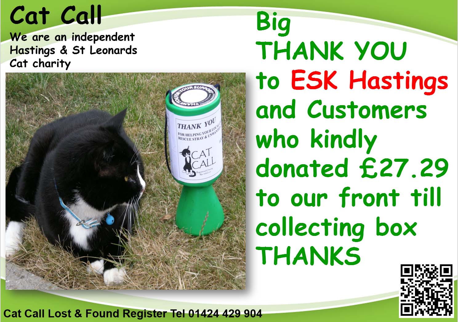 Thank you ESK Hastings