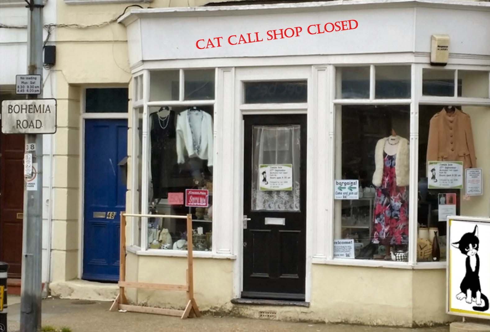 CV19 Has Closed Our Cat Call Charity Shop