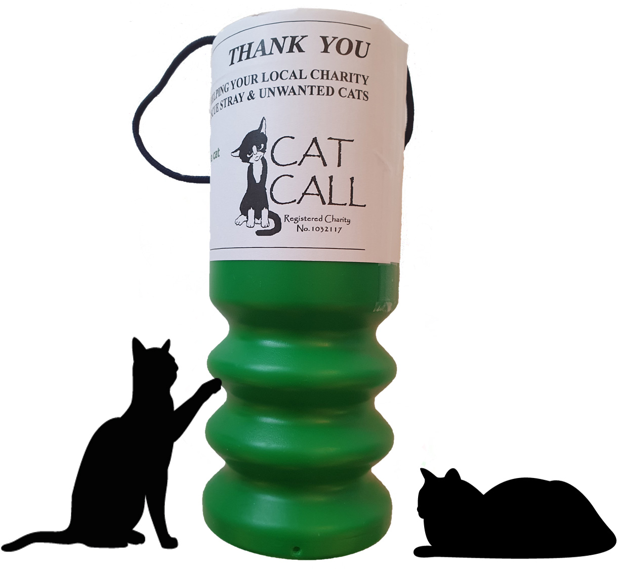 CAll us to receive a Cat Call collecting pot