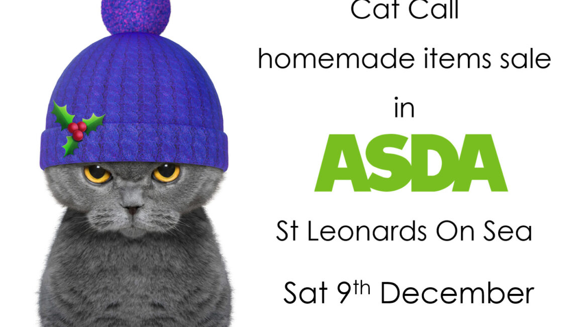 Cat Call Charity Table Sale in Asda St Leonards Sat 9th Dec