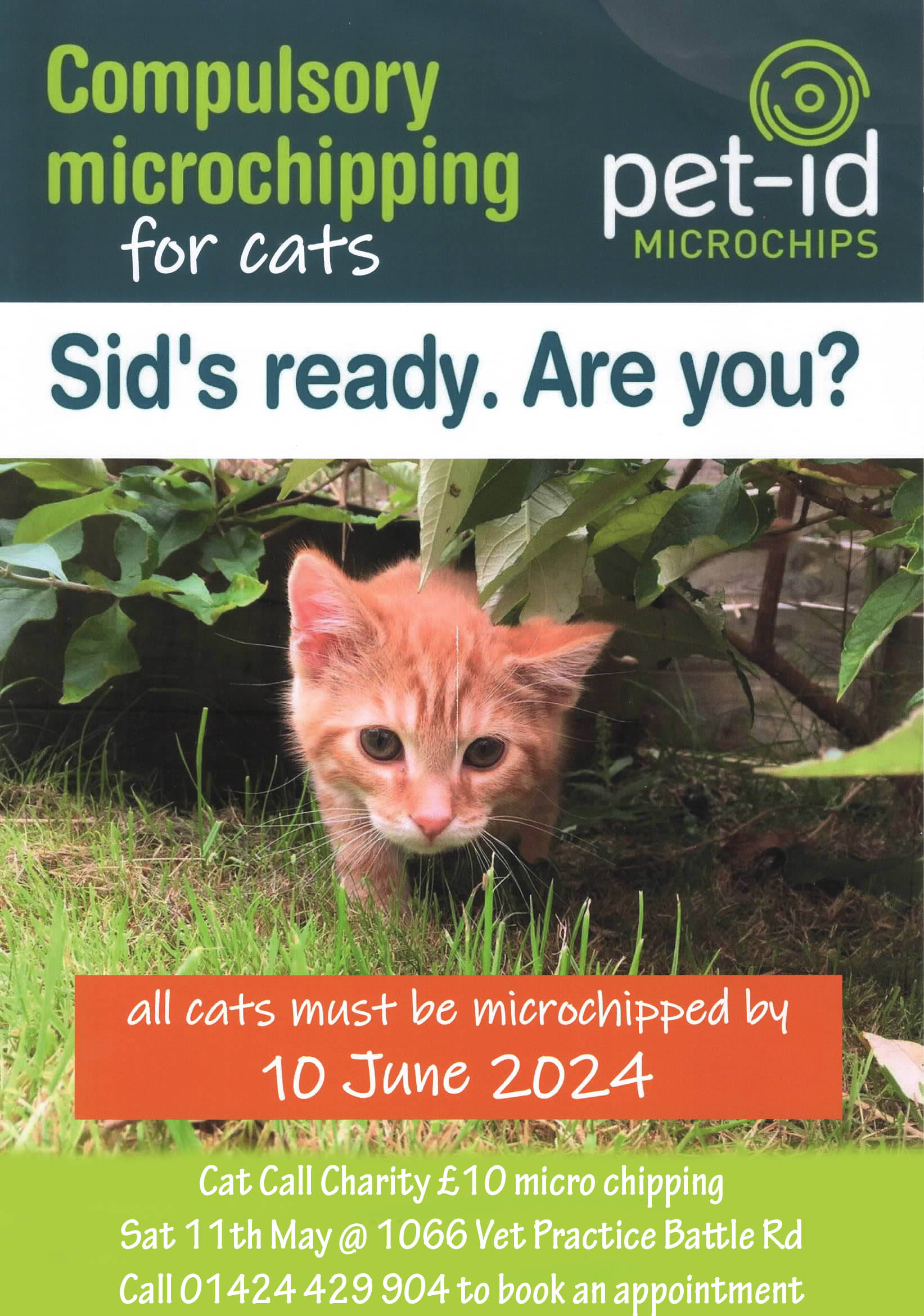 Cat Call charity Cat micro chipping