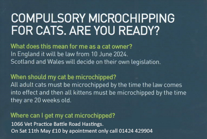 Cat Cal cat micro chipping