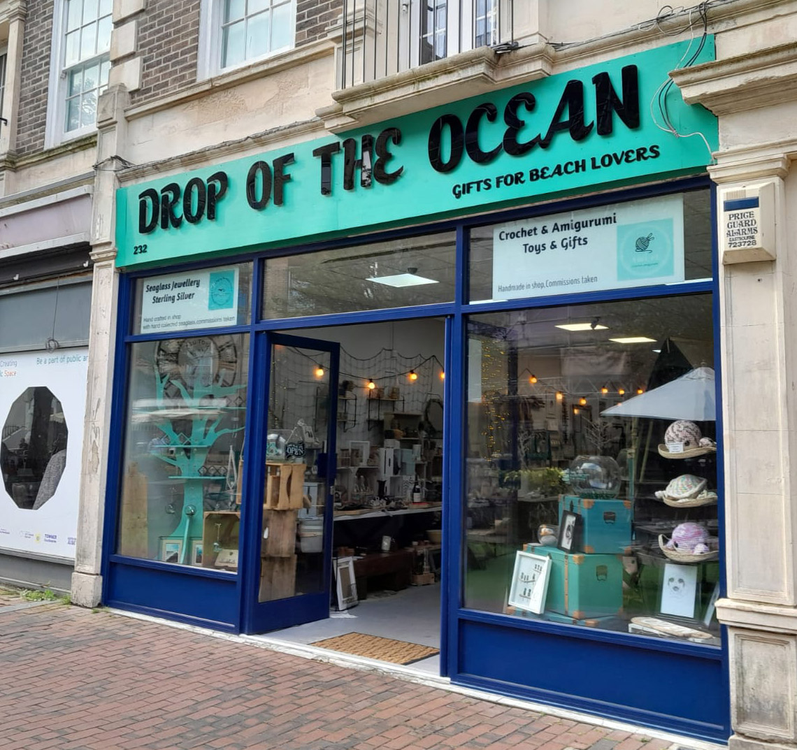 Beautiful hand made items at the Drop Of The Ocean in Eastbourne