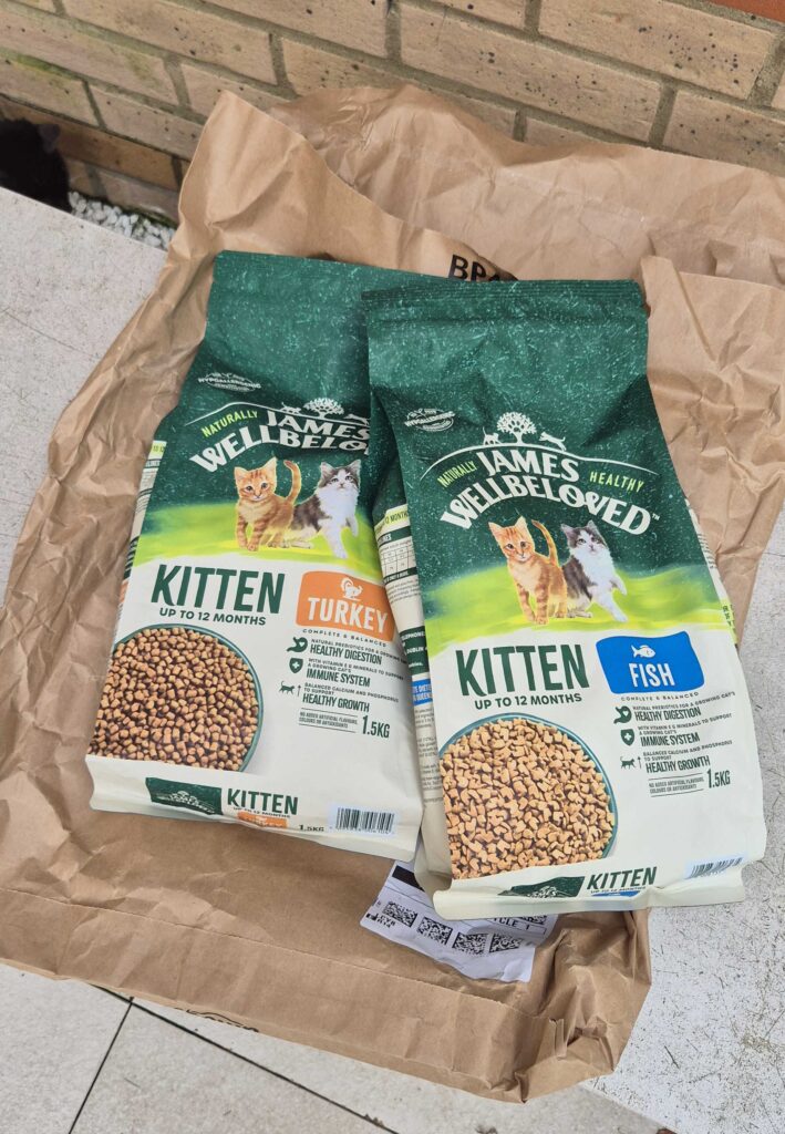 Kitten biscuits received - Thank you