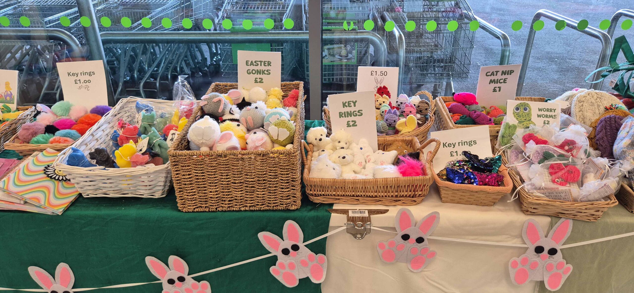 Cat Call charity Easter table sale